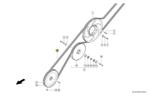 PASEK KLINOWY - KPL, 2 SZT, oryginał Claas 0005540160