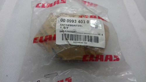 ZĘBNIK NAPĘDU oryginał Claas 0009934030