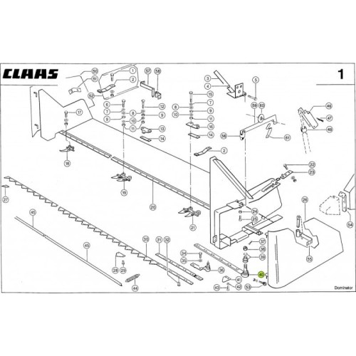 GŁÓWKA KOSY Claas 0006264111