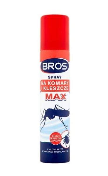 Bros spray na komary i kleszcze MAX 120/90ml