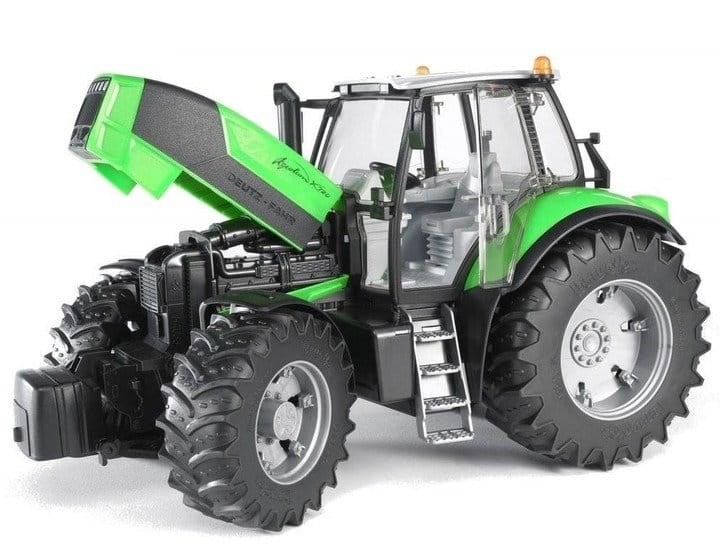 ZABAWKA TRAKTOR DEUTZ FAHR AGROTRON X720 Z ŁADOWACZEM BRUDER-03081 2