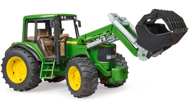 ZABAWKA TRAKTOR JOHN DEERE 6920 Z ŁADOWACZEM CZOŁOWYM BRUDER - 02052