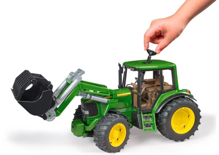 ZABAWKA TRAKTOR JOHN DEERE 6920 Z ŁADOWACZEM CZOŁOWYM BRUDER - 02052 3