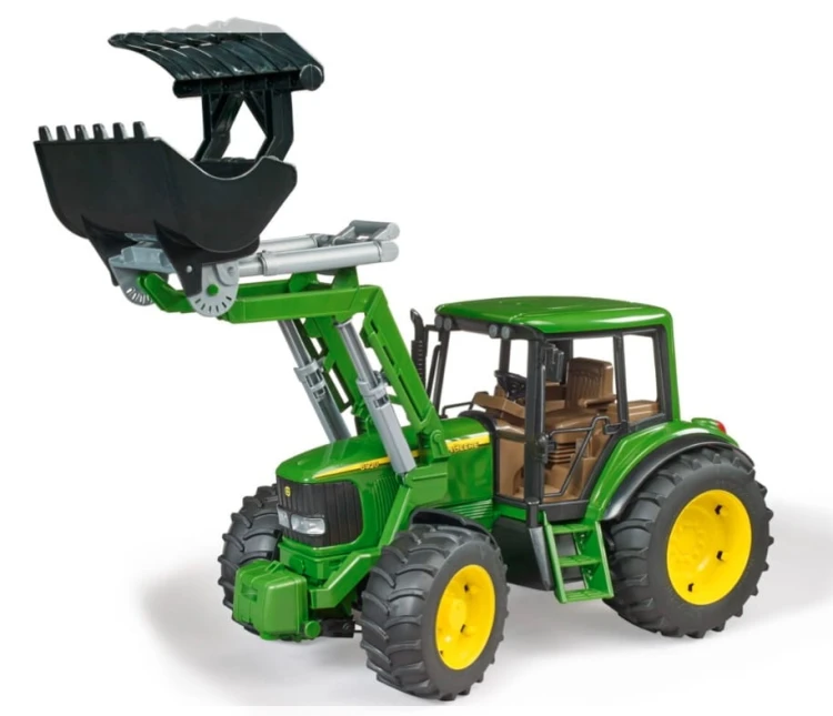 ZABAWKA TRAKTOR JOHN DEERE 6920 Z ŁADOWACZEM CZOŁOWYM BRUDER - 02052 4
