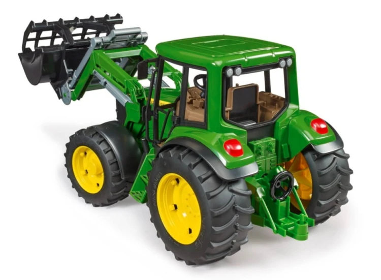 ZABAWKA TRAKTOR JOHN DEERE 6920 Z ŁADOWACZEM CZOŁOWYM BRUDER - 02052 5