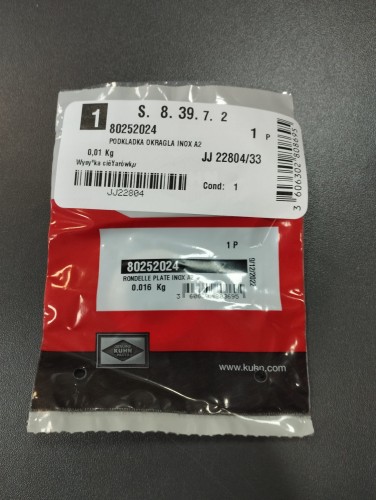 Podkładka okrągła inox a2 Kuhn 80252024 1