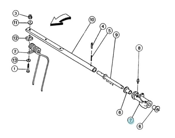 Obudowa ramienia zgrabiarki KUHN oryginał 57759500