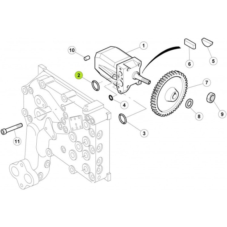 PIERSCIEŃ Claas oryginał 6005027035