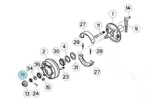 Hexagon Castle Nut FE/ZNXC3 Kuhn