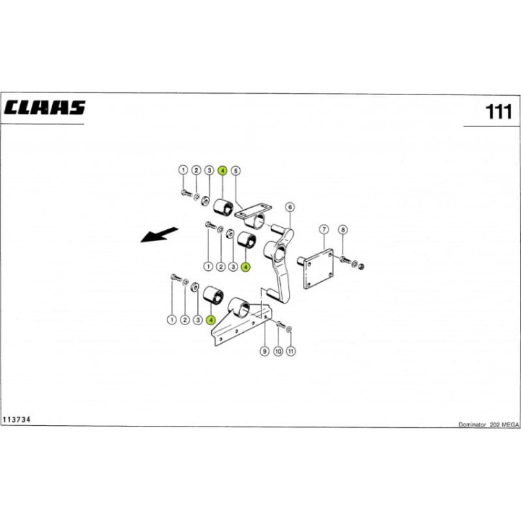 AMORTYZATOR METALOWO GUMOWY Claas 0006474290