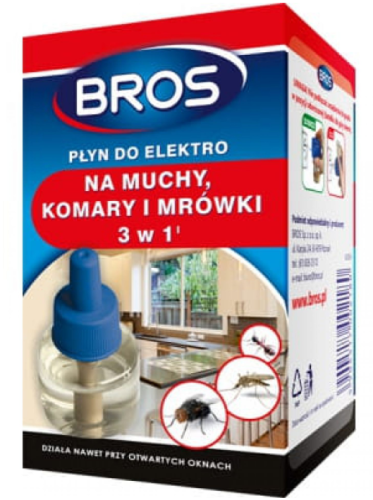 Bros e-płyn do elektro 3w1  na muchy,komaryi mrówki 60 dni
