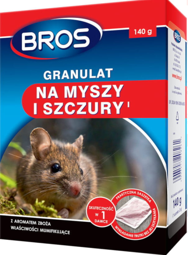Bros granulat na myszy i szczury - 140g