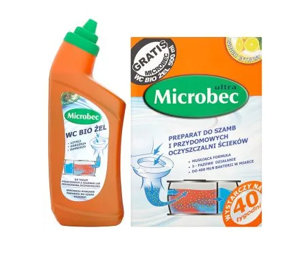 Bros Microbec ultra 1kg preparat do szamb + żel gratis 1