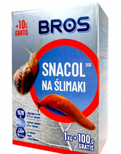 BrosSnacol na ślimaki 3GB 1kg + 100g gratis