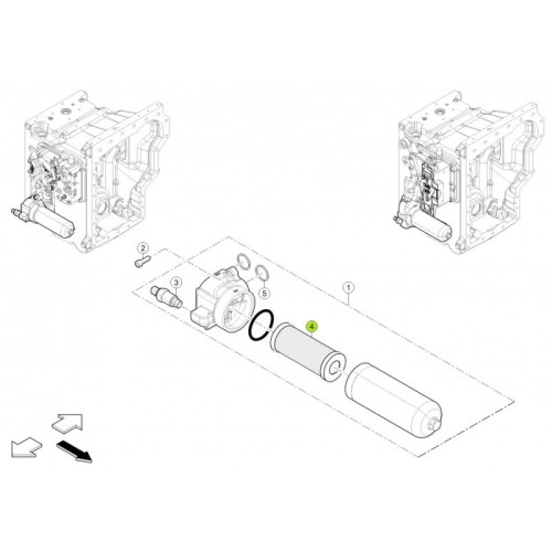 ELEMENT FILTRA OLEJU PODNOŚNIKA ORYGINAŁ CLAAS 0011430450 1
