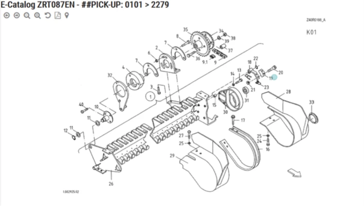 BLOCK,SLIDING blok, przesuwny oryginał Kuhn Z4079930