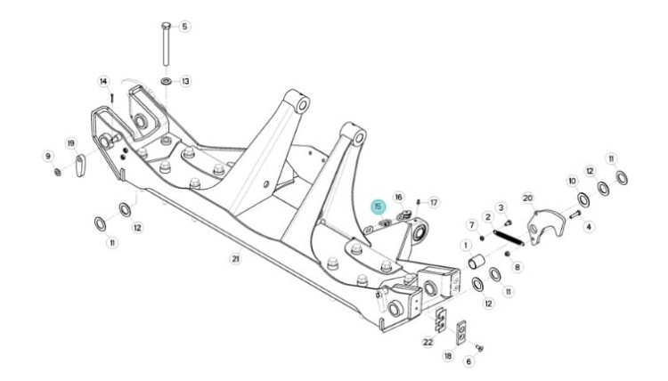 Detachable chain link Kuhn 83070069