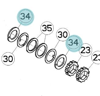 Element odległościowy oryginał Kuhn K3603290