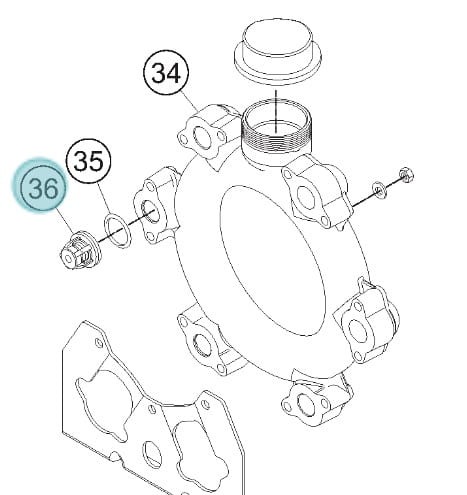 Kit Clapet BP60-100 oryginał Kuhn A6040287