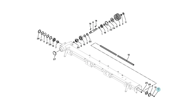 Śruba KUHN oryginał 80061020