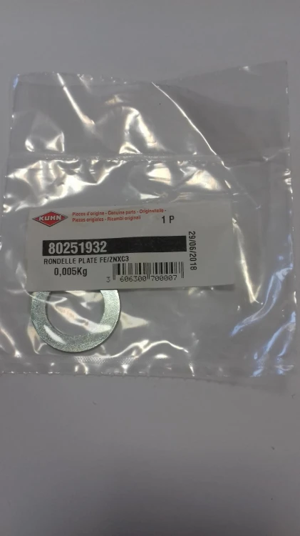 Podkładka okrągła FE/ZNXC3 Kuhn oryginał 80251932 1