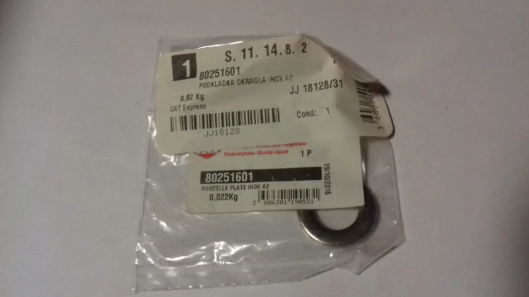 Podkładka okrągła inox oryginał Kuhn 80251601 2