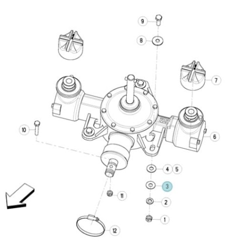 Podkładka okrągła oryginał Kuhn R2152399