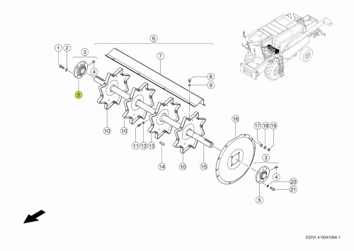 Łożysko z obudową Claas oryginał 0006873490