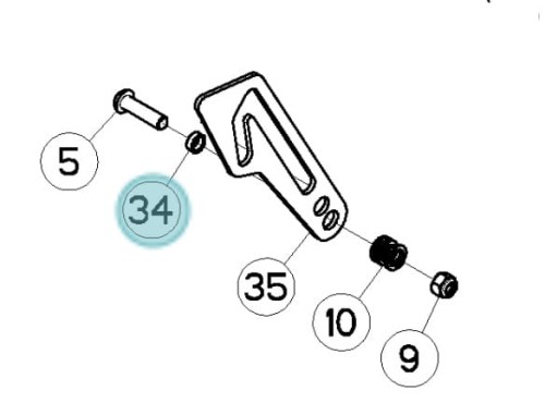 Element odległościowy oryginał Kuhn N1501640