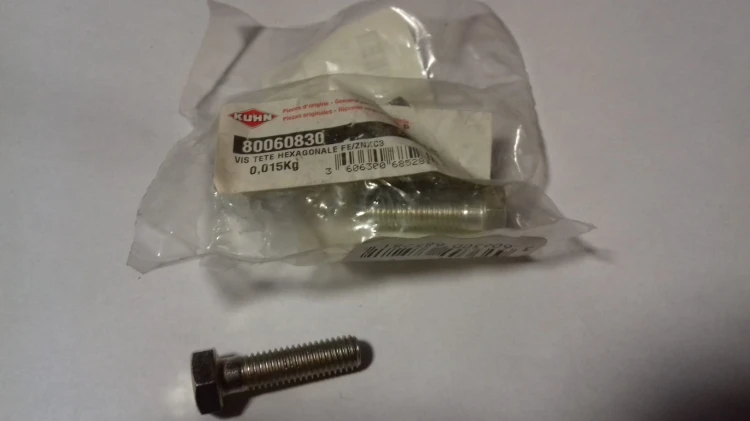 Śruba sześciokątna oryginał Kuhn 80060830 2