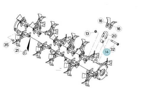Element odległościowy oryginał Kuhn A5406360