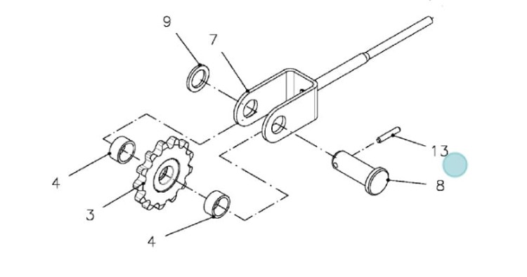Kołek sprężynowy oryginał Kuhn 80450645