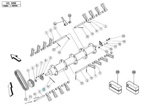 Sworzeń Kuhn oryginał 80451265