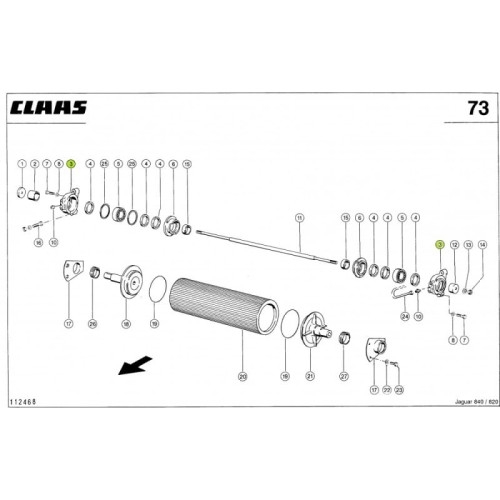 CC ŁOŻYSKO Claas oryginał 0000789880