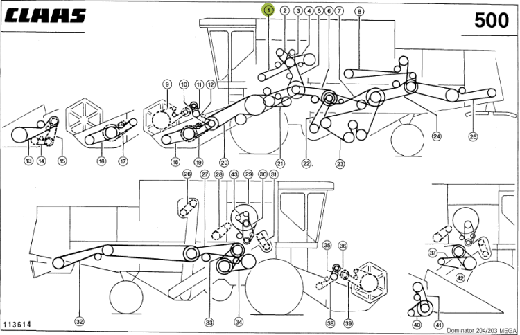 PASEK KLINOWY oryginał Claas 0006613622