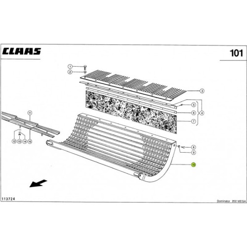 KLEPISKO Z PRĘTÓW OKR. Claas 0006638141