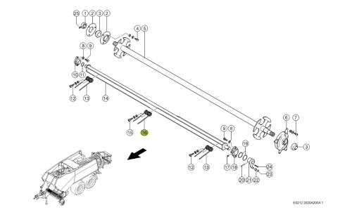 PALEC SPRĘŻYNOWY oryginał Claas 0009726650