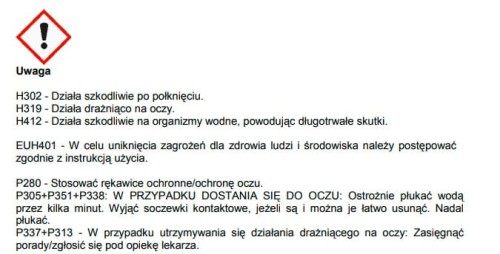 Chwastox Nowy Trio 390SL 50ml  (MCPA w formie soli potasowej 200 g/l + mekoprop-P w  formie  soli  potasowej 150 g/l + dikamba  w  formie  soli  potasowej 40 g/l) 1