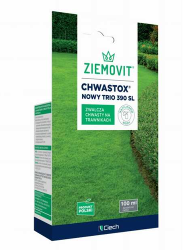 Chwastox Nowy Trio 390SL 100ml (MCPA w formie soli potasowej 200 g/l + mekoprop-P w  formie  soli  potasowej 150 g/l + dikamba  w  formie  soli  potasowej 40 g/l)