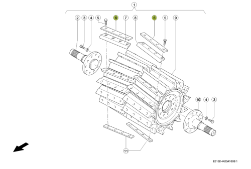 LISTWA oryginał Claas 0009846722 1