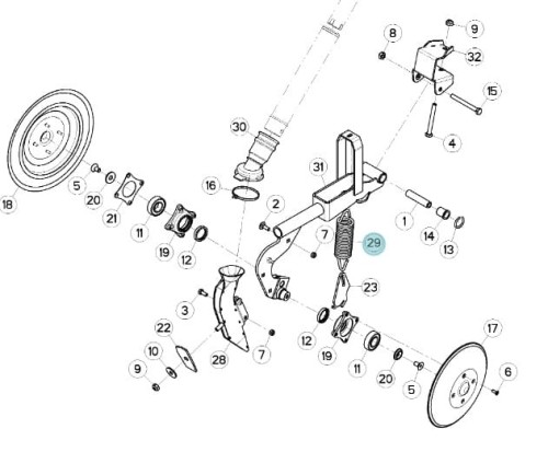 Spręzyna do siewnika Integra KUHN N3503010