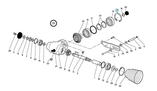 Pierścień oryginał Kuhn 80590000