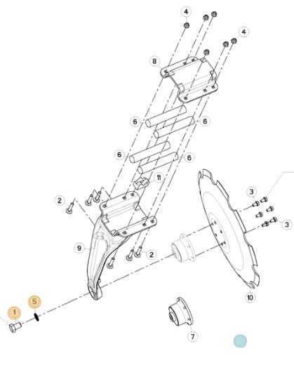 OBUDOWA KUHN ORYGINAŁ H2238130