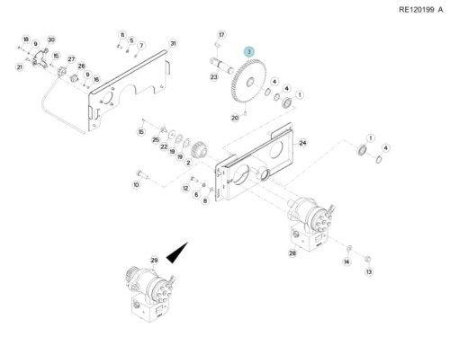 KOŁO ZĘBATE KUHN ORYGINAŁ R2054981
