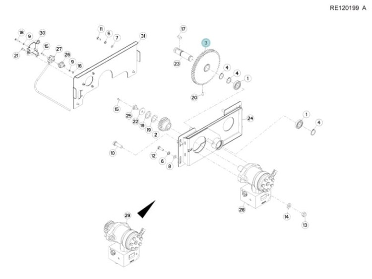 KOŁO ZĘBATE KUHN ORYGINAŁ R2054981