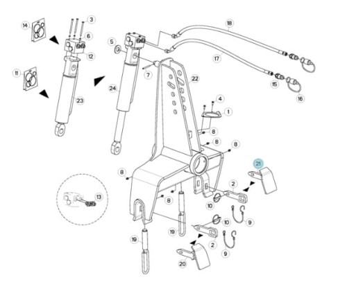 SWORZEŃ KUHN ORYGINAŁ H0100390