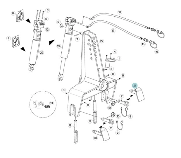 SWORZEŃ KUHN ORYGINAŁ H0100390