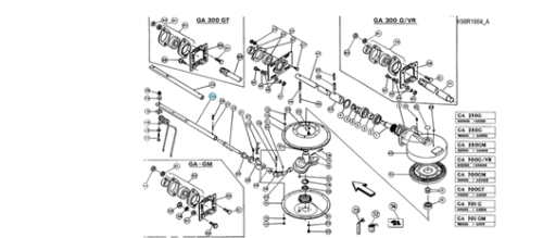 RAMIĘ ZĘBOWE TINE ARM GA230G KUHN ORYGINAŁ 57711900