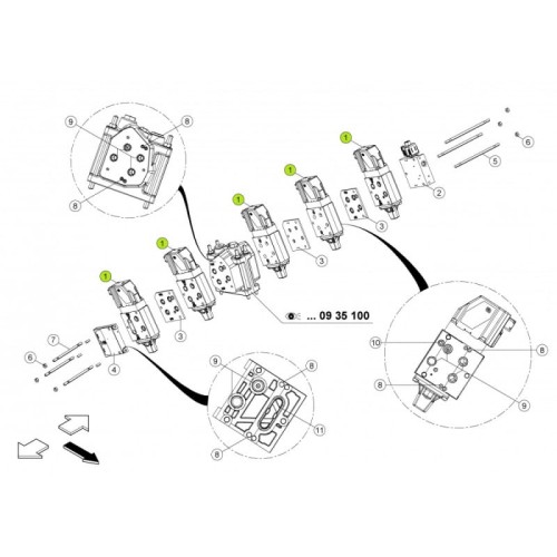 ROZDZIELACZ HYDRAULICZNY Claas 0011407241 1