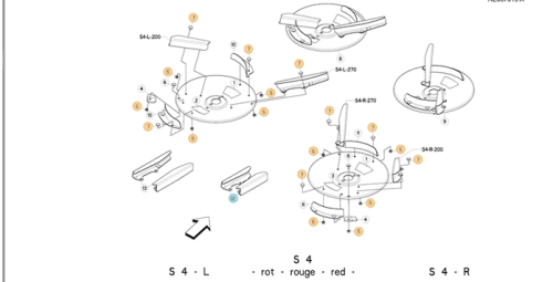 KOMPLET ŁOPATEK KUHN ORYGINAŁ R4087061